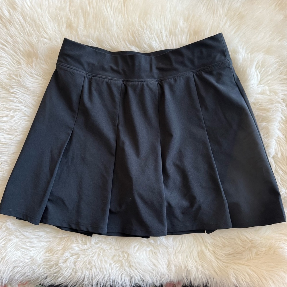 Abercrombie & Fitch Black Pleated Tennis Skort